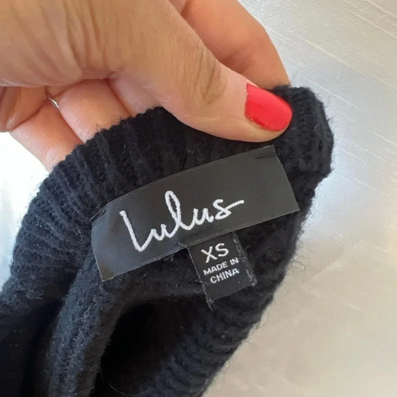 Lulus Black Sweater - Picture 4 of 4